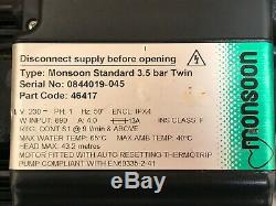 Superb Stuart Turner Monsoon 3.5 Bar Twin Standard Shower Pump Positive 46417 4