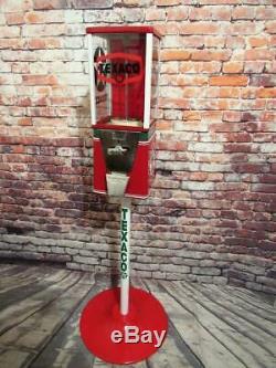 TEXACO GAS PUMP gumball machine candy dispenser bar game room decor novelty