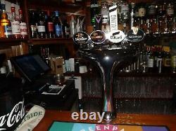 Tall Chrome 4 Way Cobra Style Beer Pump/font Home Bar Man Cave L@@k