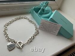 Tiffany & Co Heart Tag Chain Link Necklace Hardly Worn. Amazing Condition
