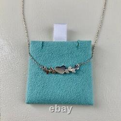 Tiffany & Co Paloma Picasso Silver Multi Heart Bar Cluster 16 Necklace