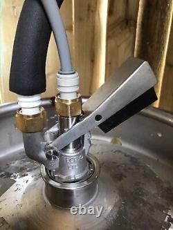 Used But Nice Cruzcampo Chrome Pump Full Set Up Outside Bar Man Cave Mobile Bar