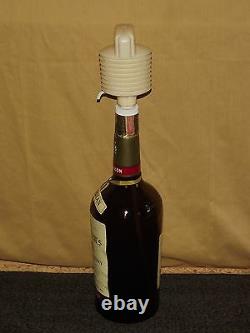 Vintage Bar 1967 Large 18 1/2 High Seagram's Bottle With Pump Dispenser Empty