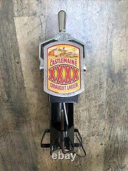 Vintage Castlemaine Beer Pump Bar Front Mancave Pub Draught XXXX Metal case