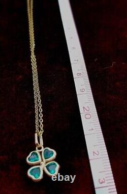 Vintage Gold Forzentina Necklace with Emerald Gem Pendant Italy 585 / 14k Gold