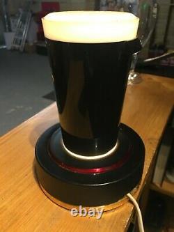 Vintage Guinness bar light beer pump head mancave bar