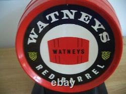 Vintage Original Watneys Red Barrel Brewery Beer Pub Advertising Bar Pump Sign