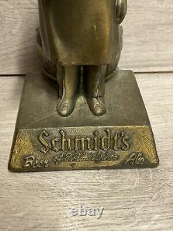 Vintage Rare Schmidt's beer font beer pump topper, Bar Figure, Mancave, Retro
