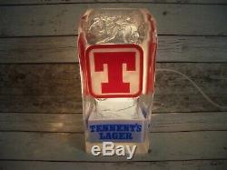 Vintage Tennent's Wellpark Lager Beer Bar Top Pump Pub Advertising Sign Light