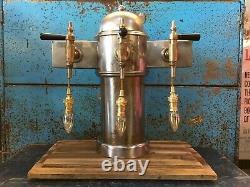 Vintage retro beer keller pump tap silver metal light shop bar resturant display